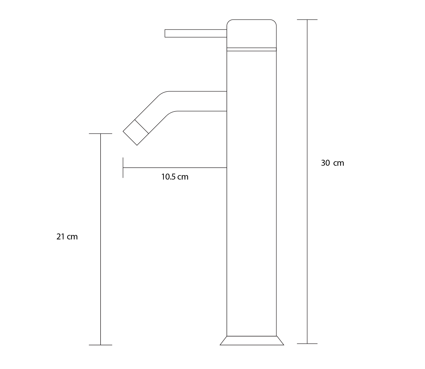 Deck / Sink Mount Classic handle Bathroom Faucet