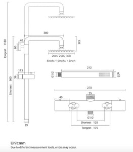 Wall-Mount Shower Set with Handheld